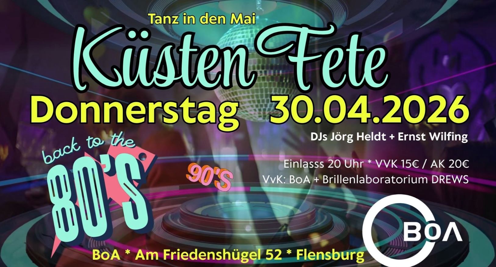 BoA Küstenfete 30.04.2026