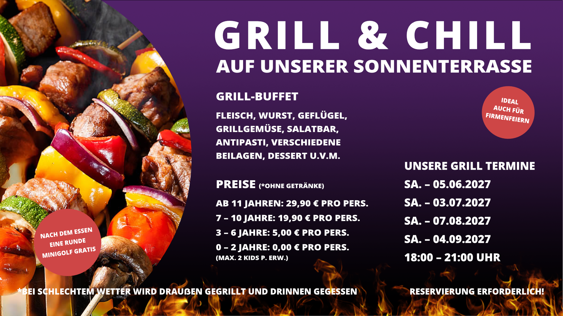 BoA Flensburg - Grill & Chill Buffet