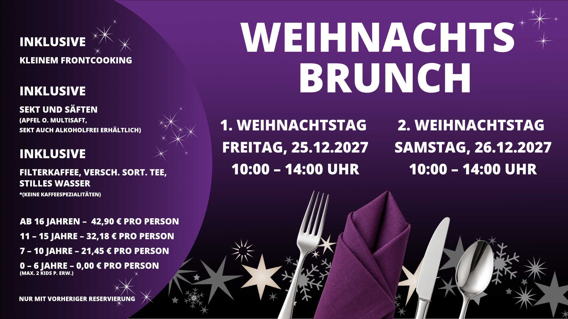 BoA Flensburg - Weihnachtsbrunch 25.12.-26.12.