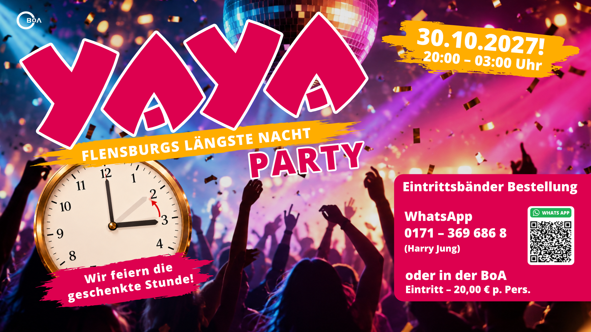 BoA YAYA Längste Nacht Party 30.10.2027